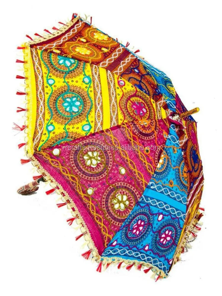 Decorative Rajasthani Hand Embroidery Wedding ParasoI Umbrella