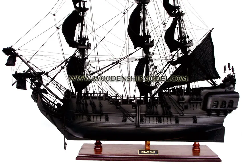 PIRATE OF THE CARIBBEAN WOODEN MODEL BOAT_ WOODEN HANDICRAFT MODEL