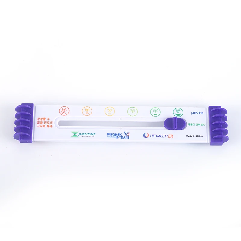 Рекламная линейка с определением абсолютных определений для измерения боли в докторском стиле