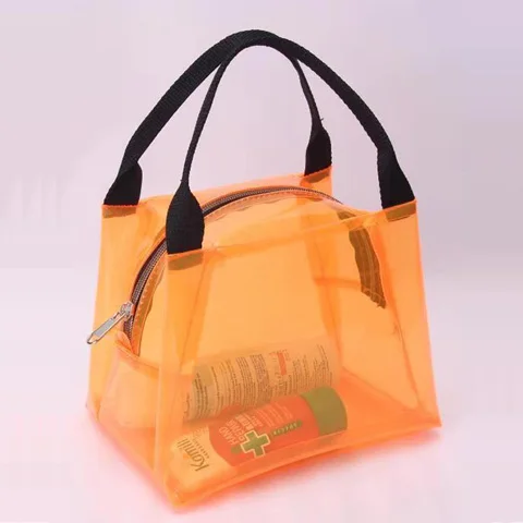 
Fashionable Women Clear Transparent PVC Plastic Beach Tote Bag Handbag Purse 