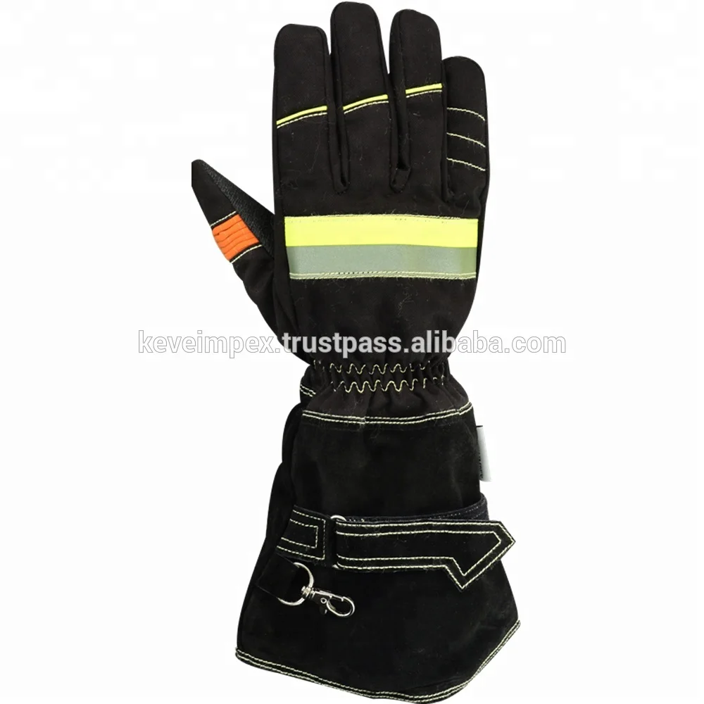 Top quality black color Waterproof and Fireproof Long cuff gloves in different sizes wholesale price available USA