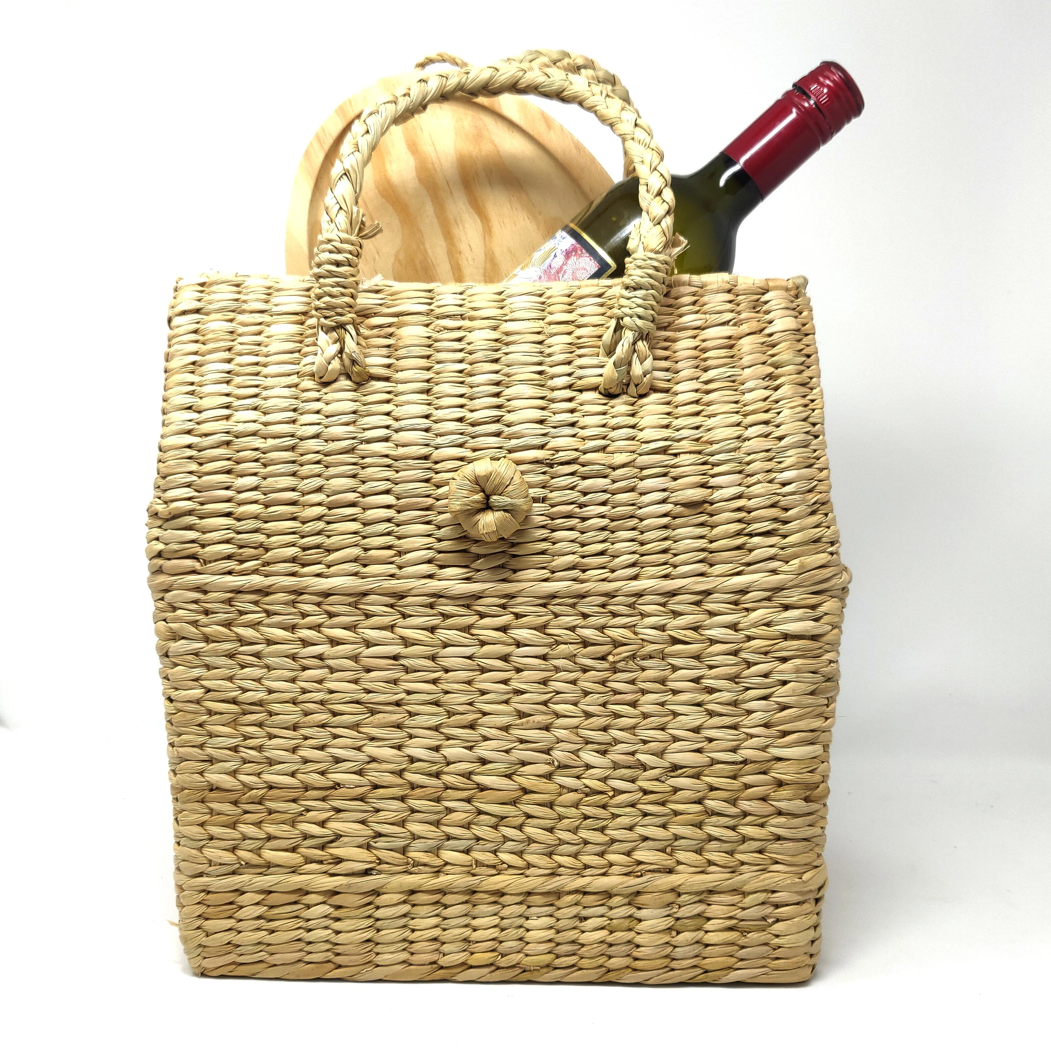 
Новый дизайн, оптовая продажа, корзина для пикника, 100% натуральная трава, корзина для пикника 