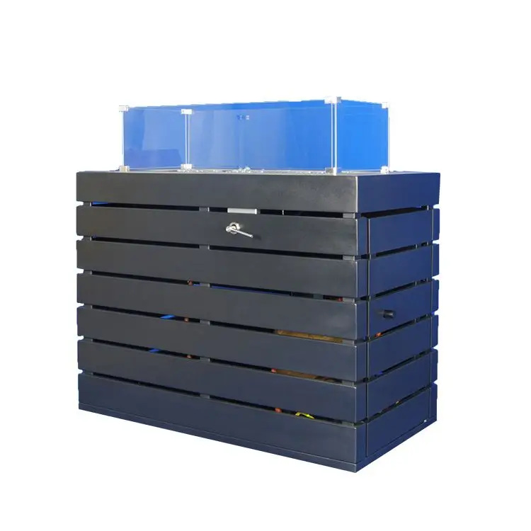 Backyard Rectangle Propane Outdoor Heating Firepits Table Fire Pit