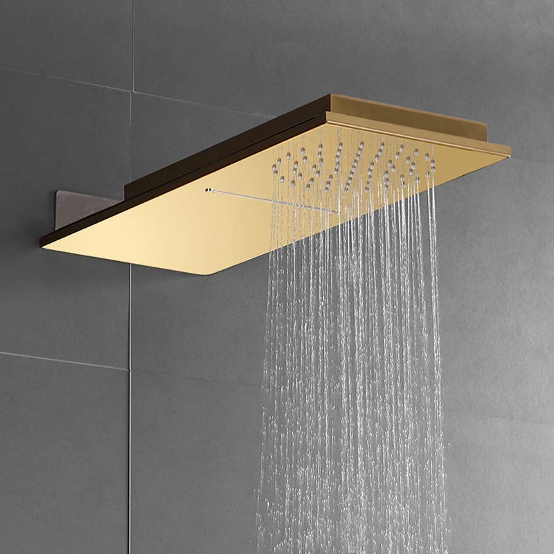 In wall concealed bathroom massage Rainfall Waterfall shower sets