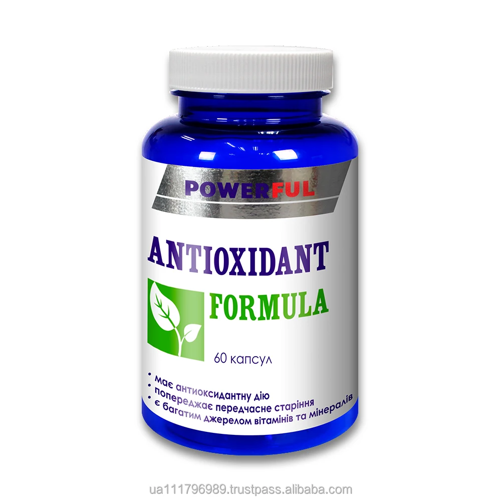 Dietary supplement ANTIOXIDANT FORMULA by Powerful body protection dietary supplement  in capsules Health Nutrition