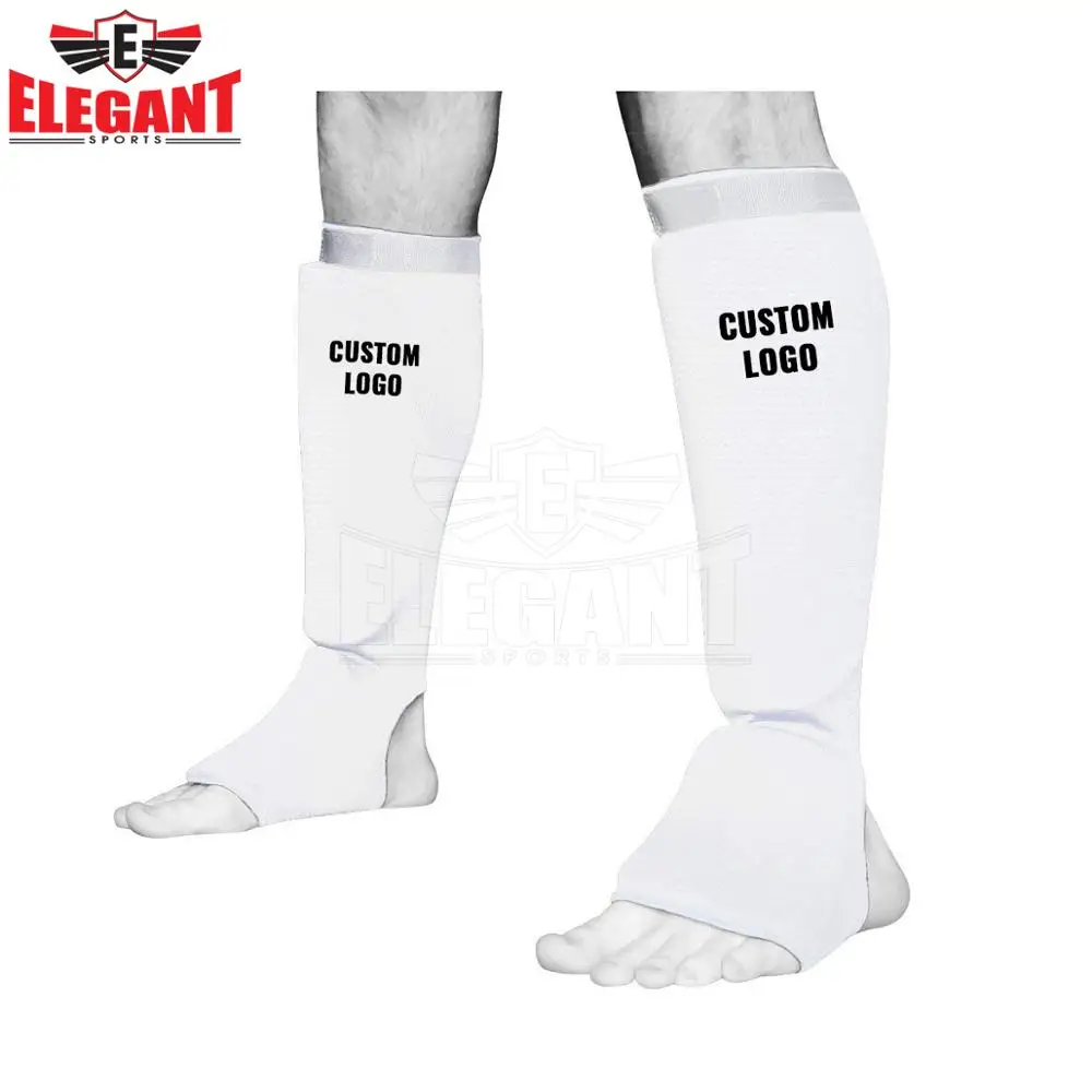 Custom Logo Leg Protection Shin Guard ES-SG-108 Martial Art Training Shin Pad for MMA Muay Thai Kickboxing Boxing
