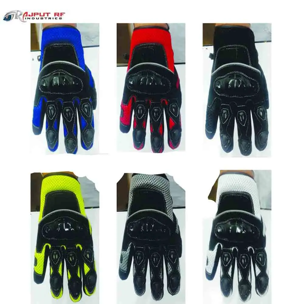 Motorcycle Racing Glove Made of High quality cowhide, goat leather & Foam Mesh protection custom