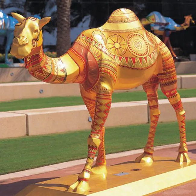 Custom Garden Decoration Sculpture Resin Camel Statue