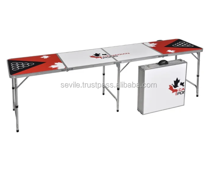 Best Selling Promotional Beer Pong Table, Colorful Customized Logo Beer Pong Table