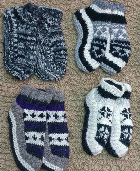 Unisex Knitted Woolen Indoor Walking Shoes