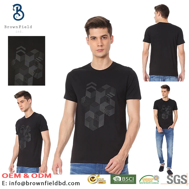 Brended High Quality Product Printed Short Sleeve With Company Logo Running Sport Slim Fit New Design Hip Hop Custom T-shirt