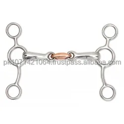 horse stainless steel horse Tom Thumb with Copper link bit/horse copper link bits with copper link mouth bit /