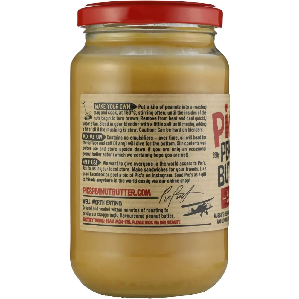 Bulk Pics Peanut Butter Smooth 380g