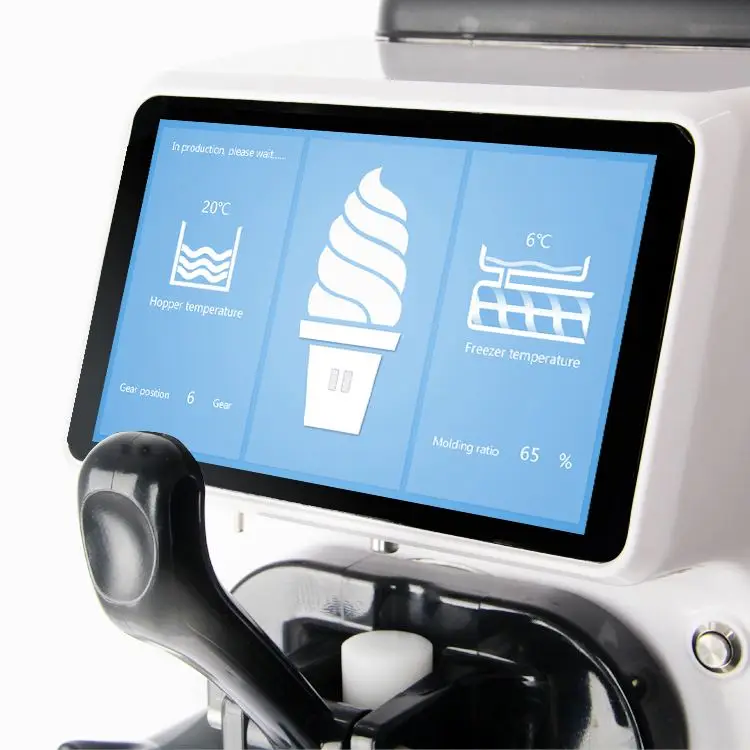 Commercial mini soft ice cream machine CE prove table top ice cream machine