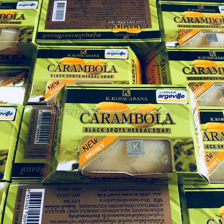 Carambola Black Spots Herbal Soap w/ Honey for Removing Pimples & Blackheads