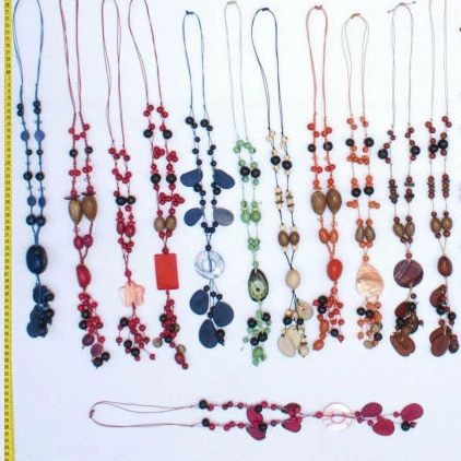 Handmade Necklaces of Tagua Nut Beads, Tagua Nut Jewelry And Souvenirs