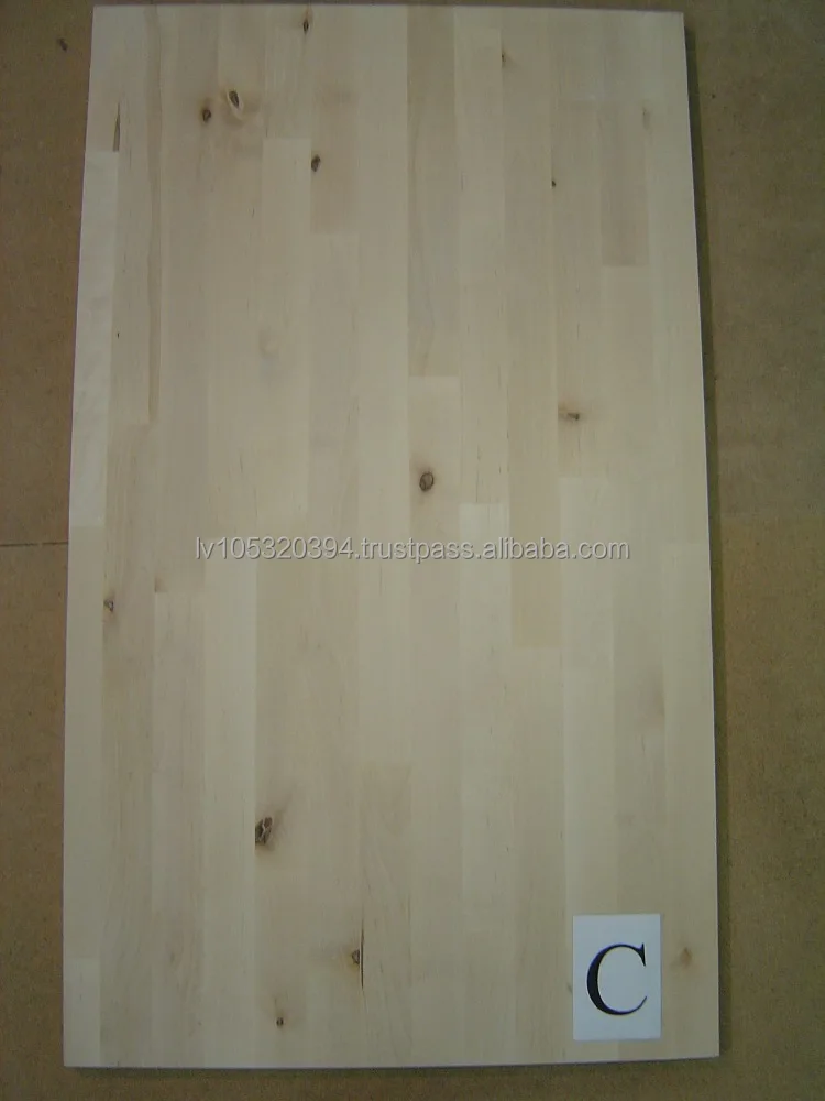 Hardwood edge glued furniture panels - European Birch