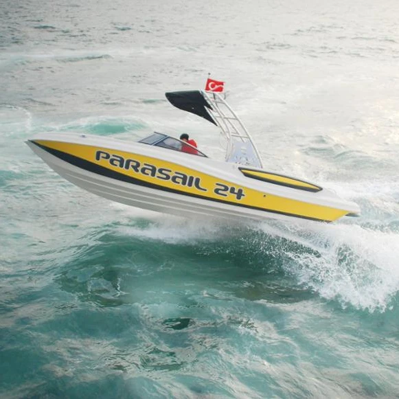 
Multifactional Commercial Boat - Water ski Boat and Parasailing Boat - Parasailing 24 with container transport 