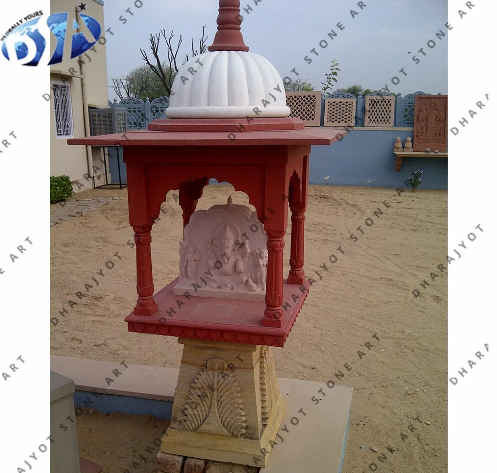 Красный песчаник полированный наружный простой храм