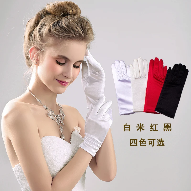 
9401/G201B2 satin gloves wedding hand gloves satin gloves bridal 
