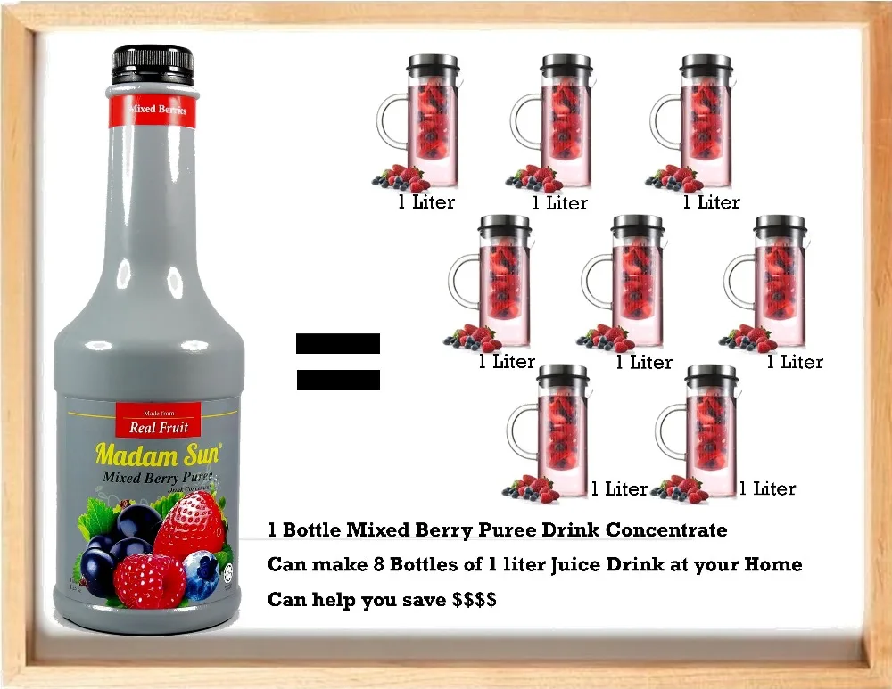Mixed Berry Puree Drink Concentrate/Mixed Berry Juice/Mixed Berry Puree