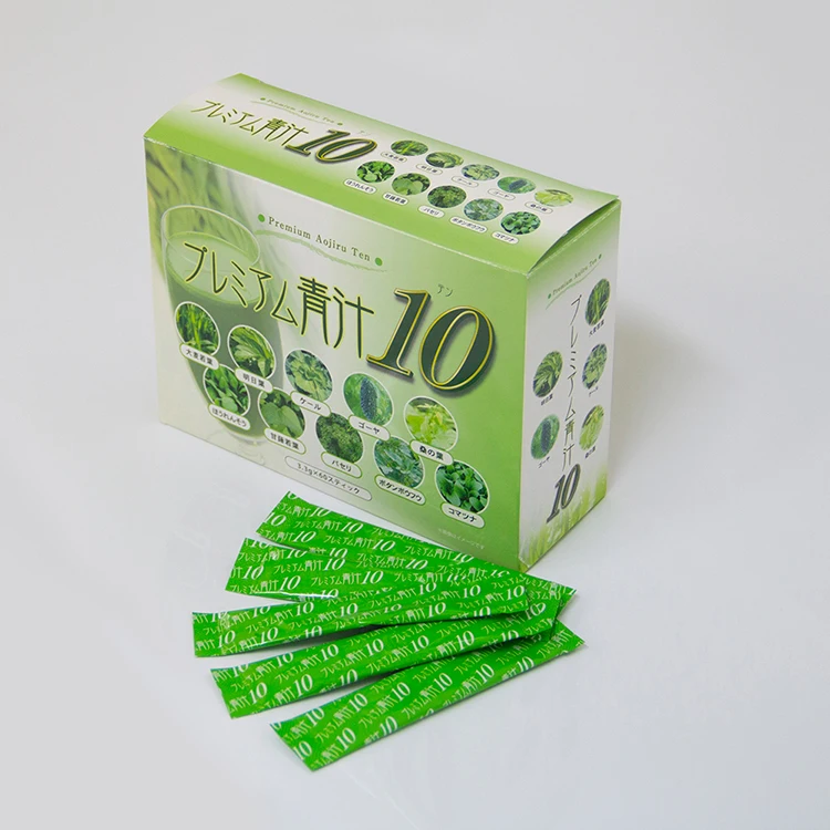 Food and beverage matcha flavor healthy green juice from Japan