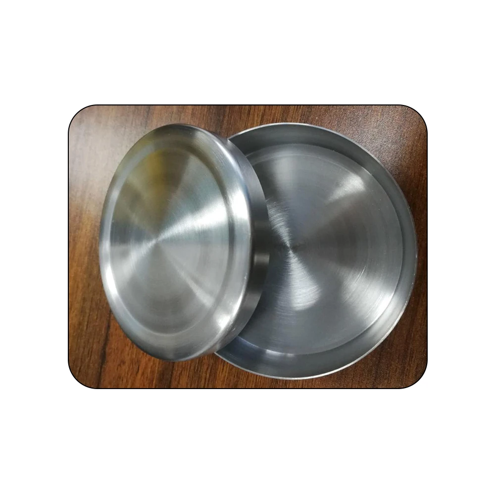 Круглые пустые банки из нержавеющей стали