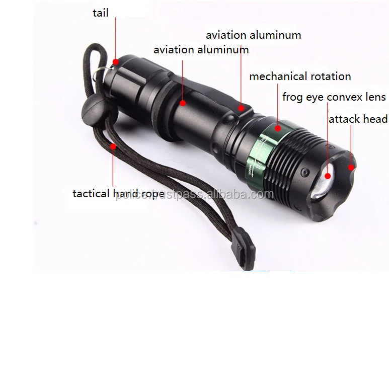 1862 LED strong light flashlight for police and military users