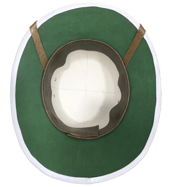 HIGH QUALITY hats WHITE BOWLER PITH HELMET MADE IN VIETNAM up to size 7 3/8 comfortably Material