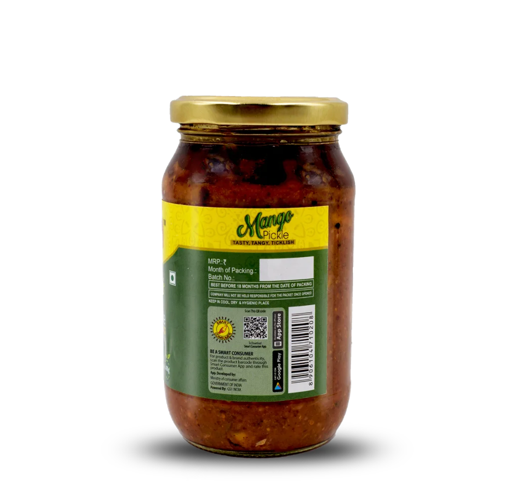 
MANGO PICKLE 400gm Glass Jar 