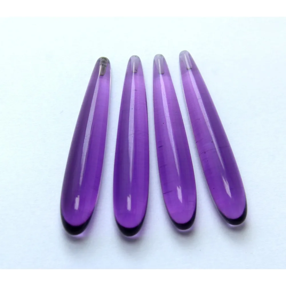 Superb Quality Wholesale Price Match Pair Amethyst Quartz Smooth Loose Drops