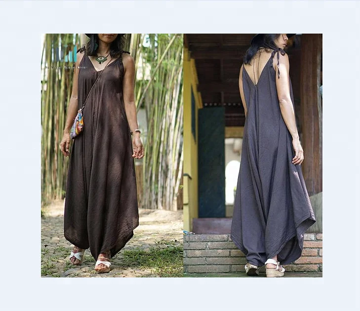 Wholesale Plus Size Women loose pants jumpsuit, bohemian harem oversized jumpsuit, clothing gift