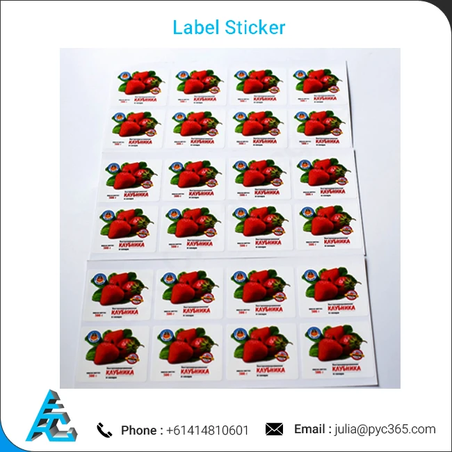 Custom Printed Fruit Self Adhesive Label Sticker Store Food Labels