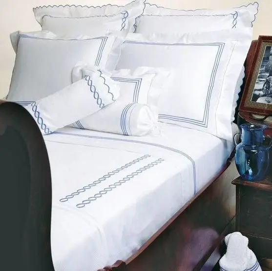 Commercial Hotel Bed Linen 100% Cotton,5 Star Luxury Linen Bed Sheets,Bed Sheet For Hotel