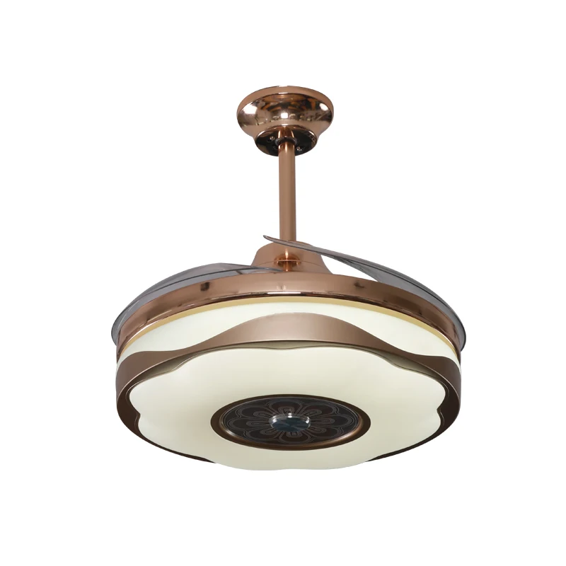 Потолочный вентилятор светодиодная люстра с регулируемой яркостью выдвижной дистанционным управлением бесшумные потолочные вентиляторы для столовой/спальни 42 дюйма