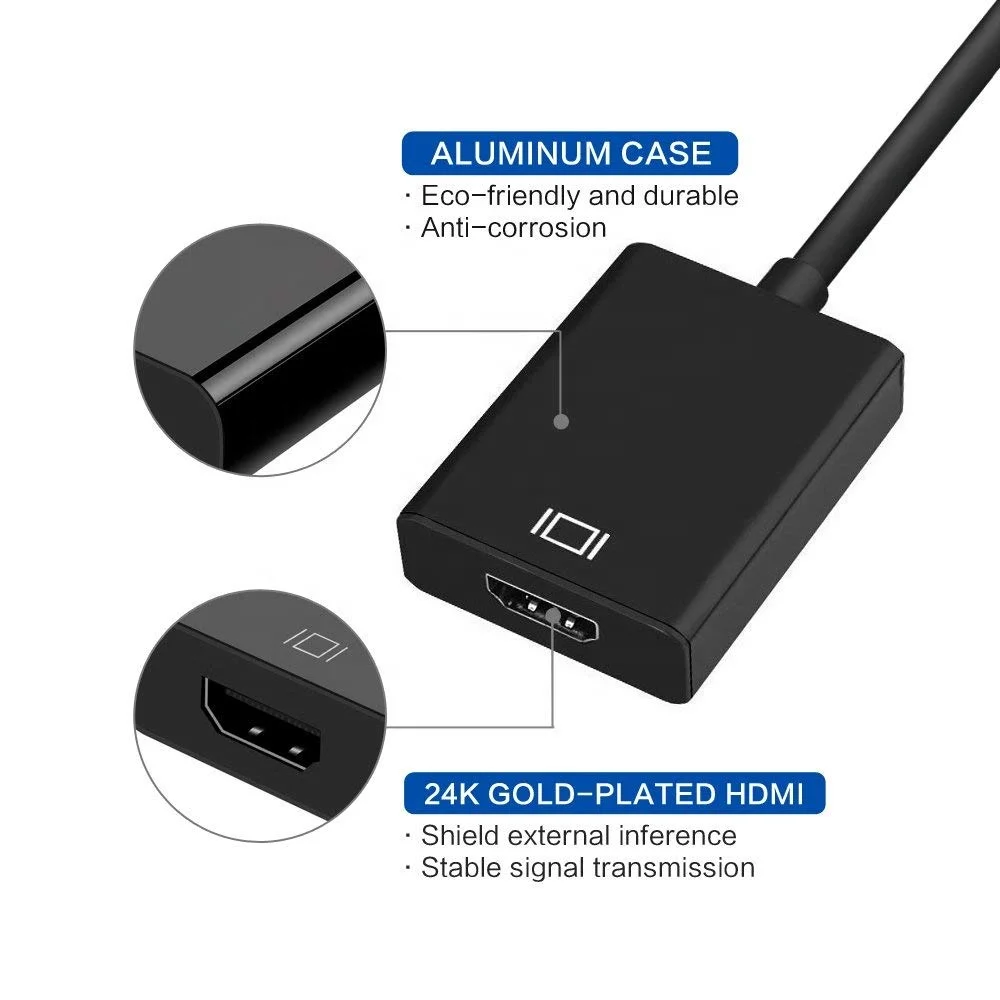 
USB 3.0 to HDMI-compatible Adapter Single Port USB 3.0 HUB 1080P 60 Hz 