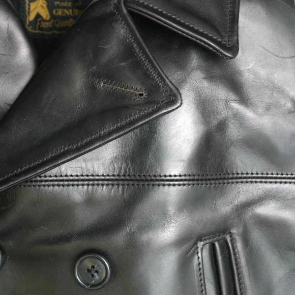 OEM Custom Men Jacket Leather Motorcycle Double Breasted leather Coat Jackets Tops Overcoat leather jacket