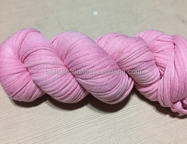 T-Shirt Crochet Yarn Cloth Yarn for Hand DIY Bag Blanket Cushion Crocheting Macrame jewelry knitting weaving art and craft