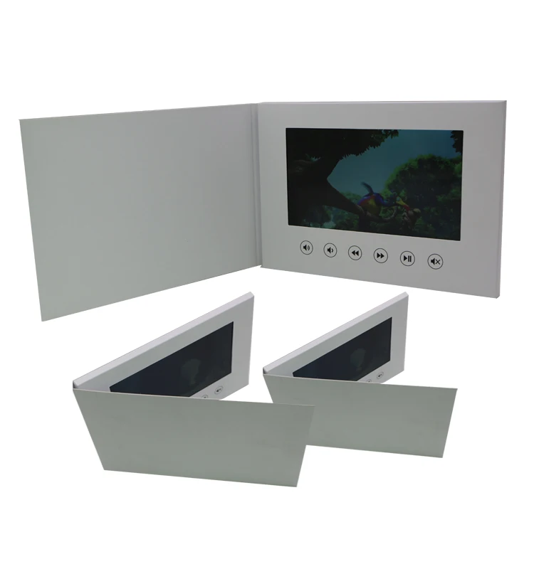 A5 7 inches lcd video player brochure video brochure lcd screen