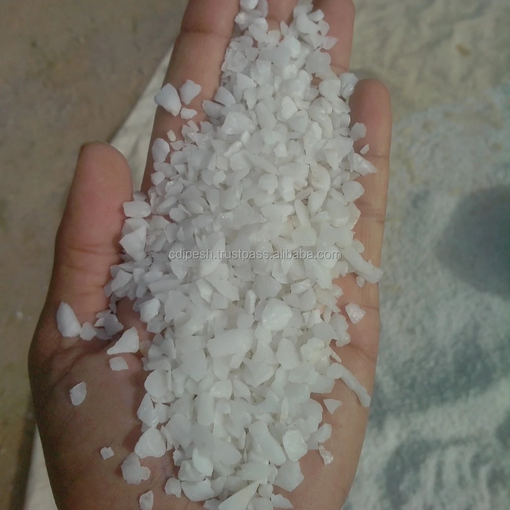 
snow white quartz aggregate / crushed quartz export price 