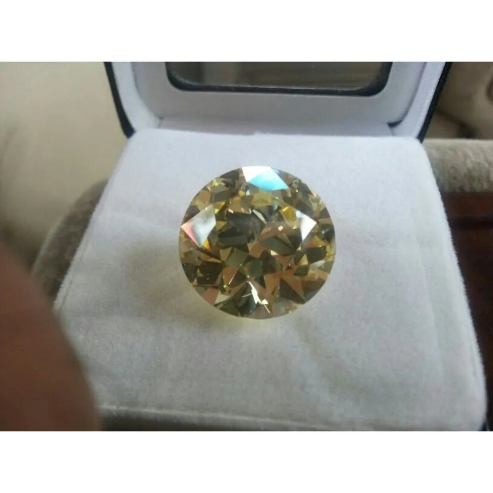 
 GIA натуральный желтый круглый бриллиант  