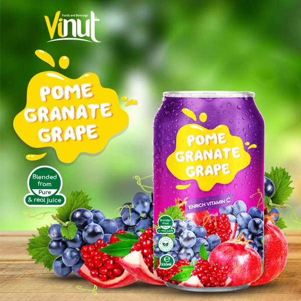 330ml Canned Real Orange Juice Enrich Vitamin C