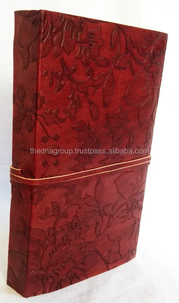 Дизайн ручной работы из натуральной кожи с цветочной тиснением, с застежкой на ремешке, идеально подходит для написания и ведения журнала офисных подарков