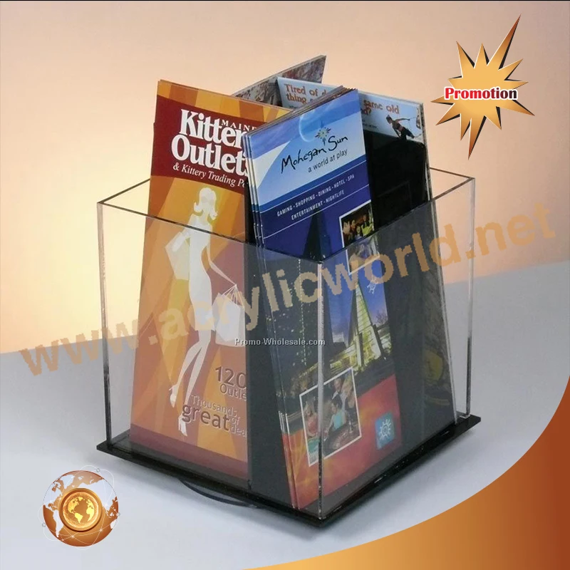 Customized 4 sides acrylic brochure holders display/acrylic brochure holder for a5 literature/acrylic brochure display racks brochure display rack