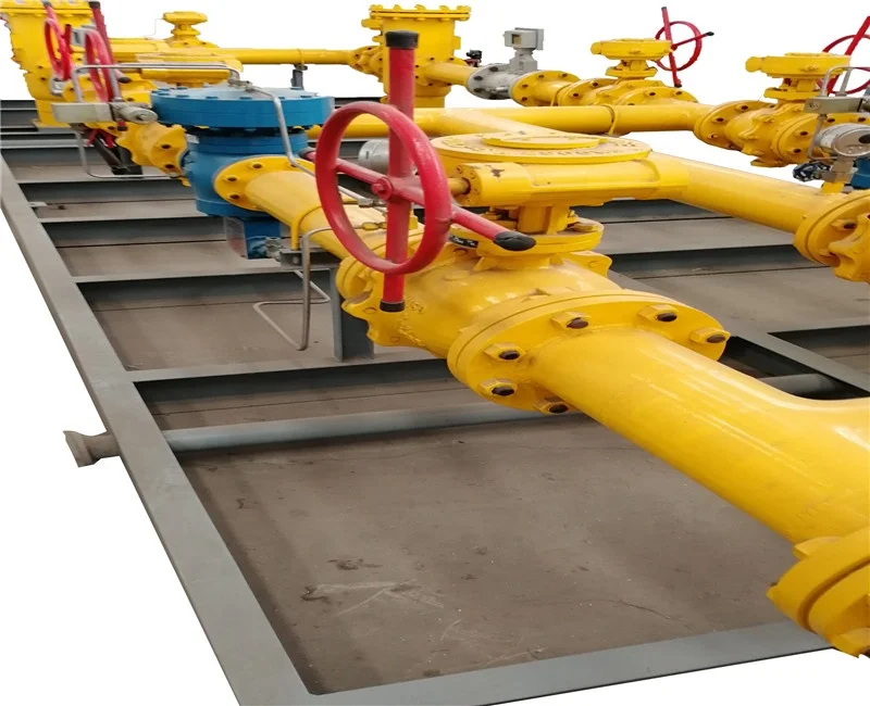 Natural gas pressure regulating and metering station  Natural gas pressure regulating skid Gas pressure reducing station