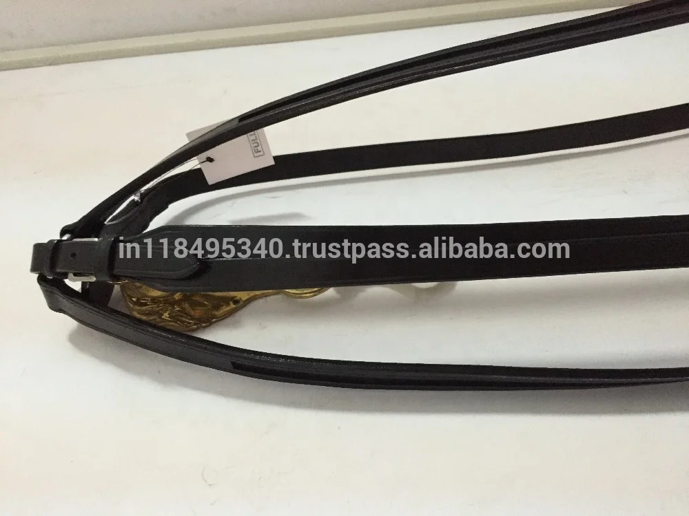 HIGH QUALITY REAL LEATHER EMPTY CHANNEL BREAST PLATE WITH BRASS METAL HARDWARE RUST FREE METAL