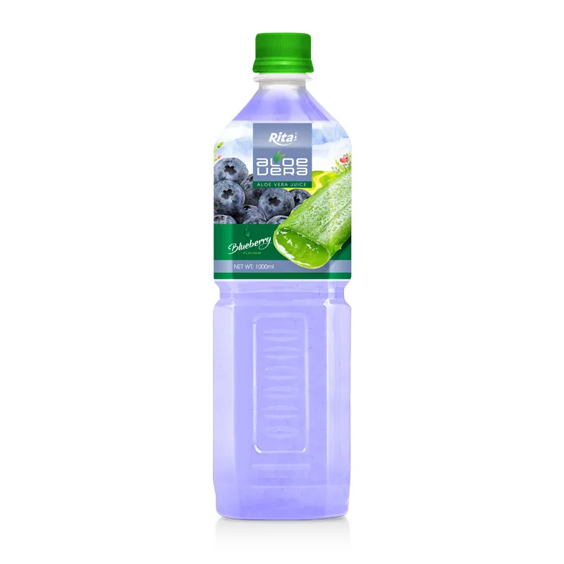 1000ml Blueberry Flavor Aloe Vera Juice Drink Free Sample Private Label Boost Energy Aloe Vera Beverage