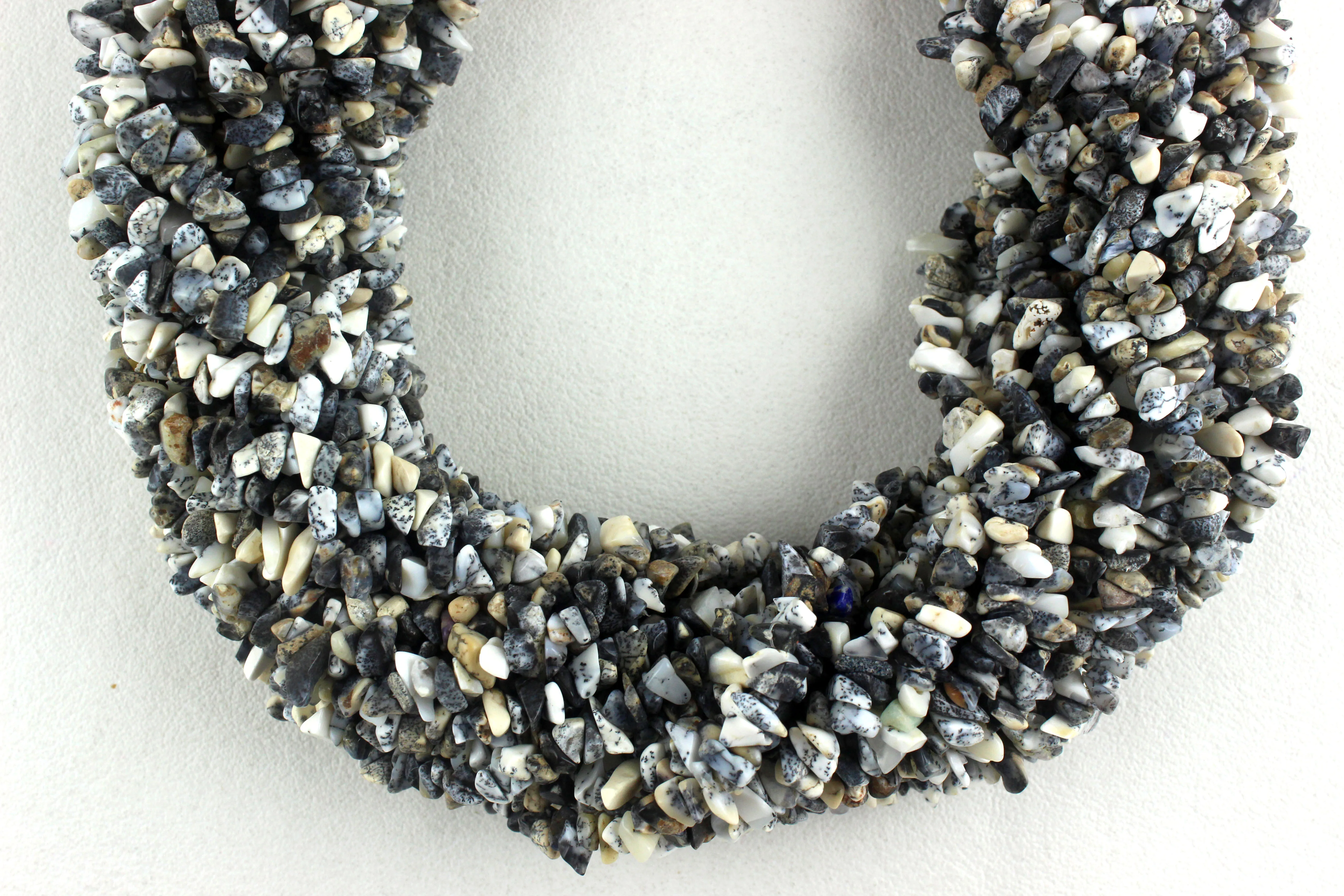 Natural Gemstone Dendritic Opal Smooth uncut Chip Stone Bead Making Jewelry Bracelet Necklace Earring Gift Wholesale