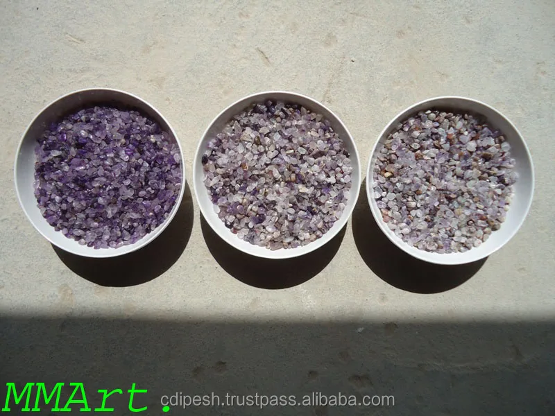 Natural Positive energy provider amethyst polished gravels for healing and astrology stone application