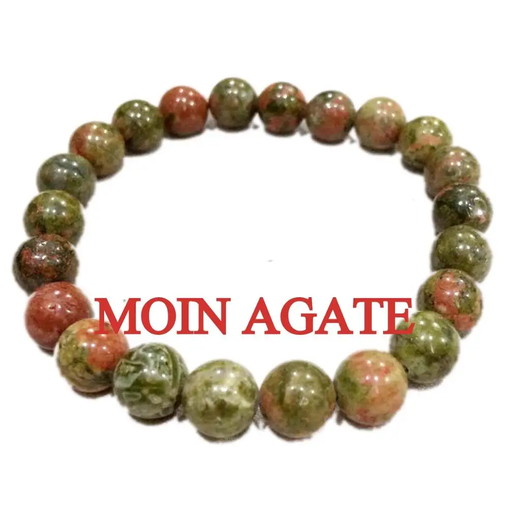 Natural Crystal Unakite Beads Bracelet/ Chakra Stone For Used As Chakra Bracelet/Crystal Bracelet -online Buy From Moin Agate